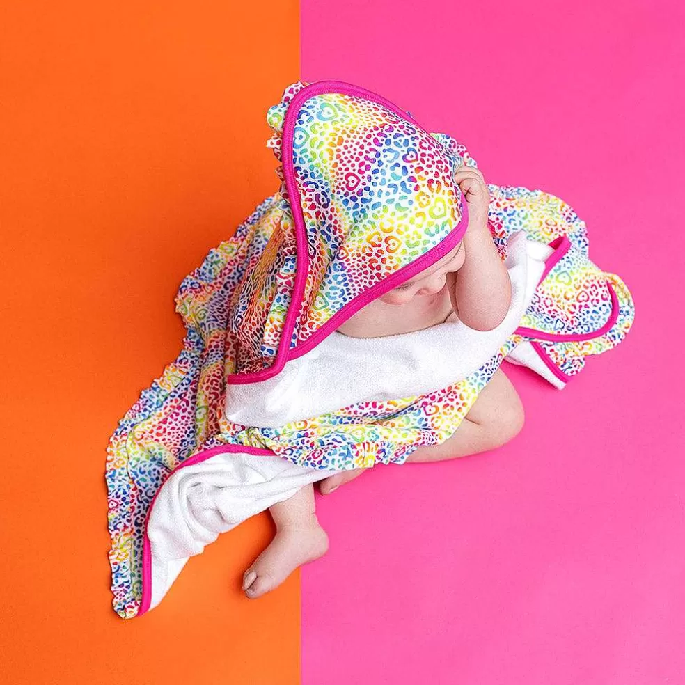 Posh Peanut Ruffled Hooded Towel Best