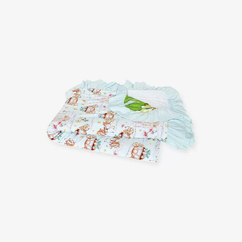 Posh Peanut Ruffled Luxe Patoo® Blanket Online