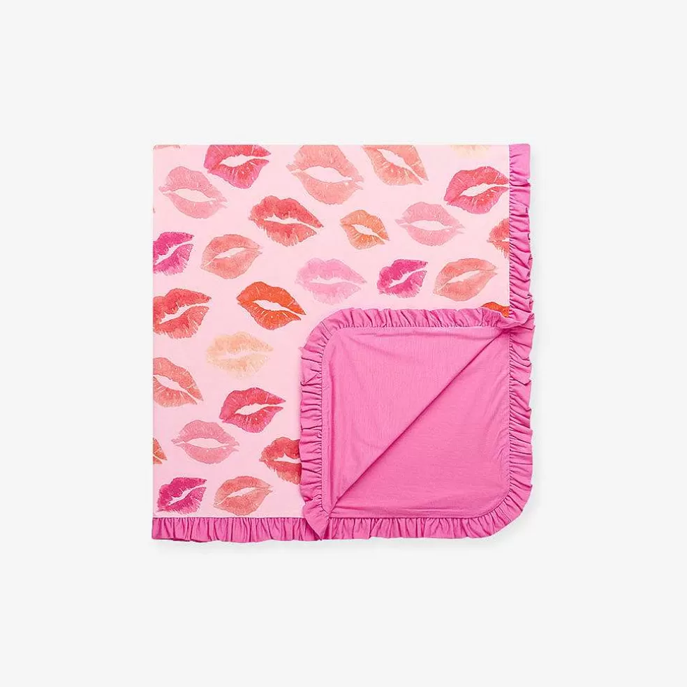 Posh Peanut Ruffled Luxette Patoo® Blanket Shop