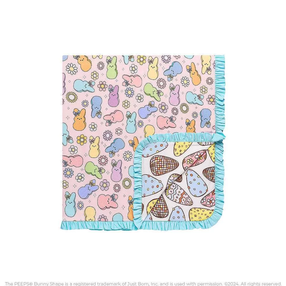 Posh Peanut Ruffled Luxette Patoo® Blanket Online