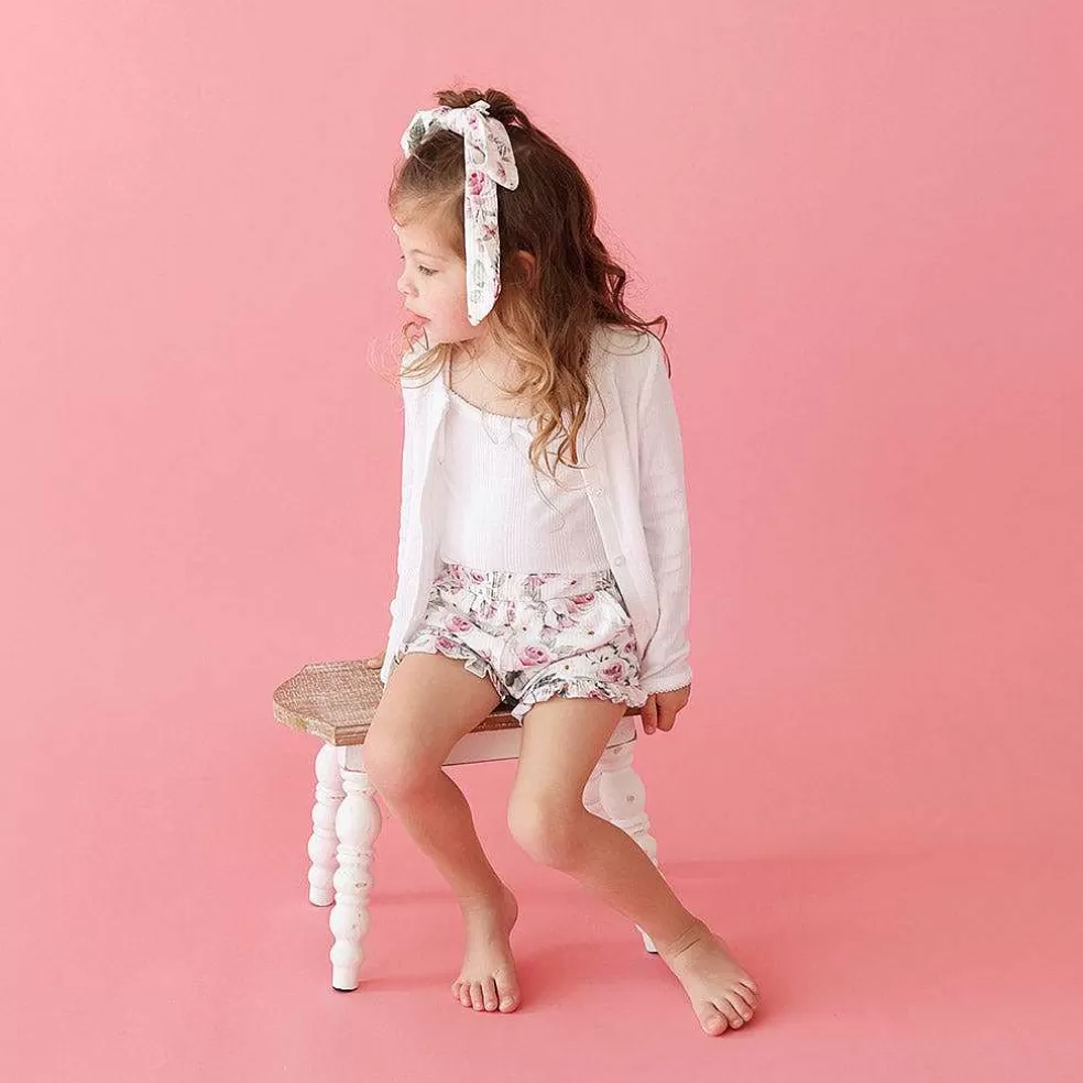 Posh Peanut Ruffled Shorts Flash Sale