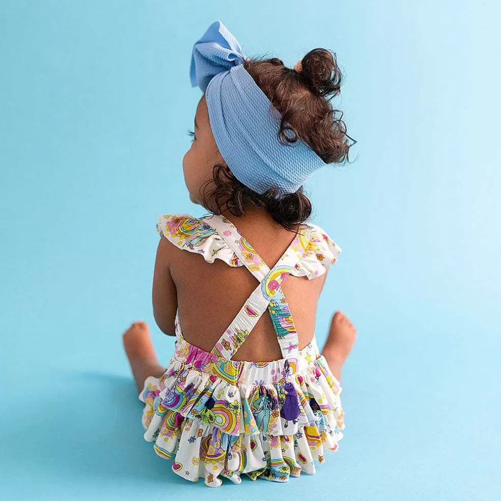 Posh Peanut Ruffled Strap Bubble Romper Flash Sale