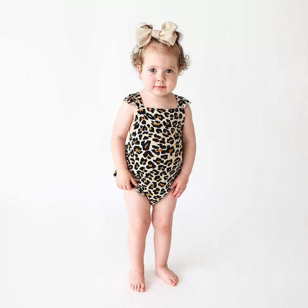 Posh Peanut Ruffled Strap Bubble Romper Flash Sale