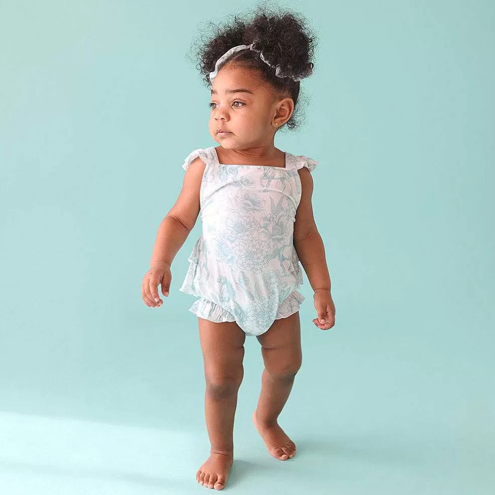 Posh Peanut Ruffled Strap Bubble Romper Online