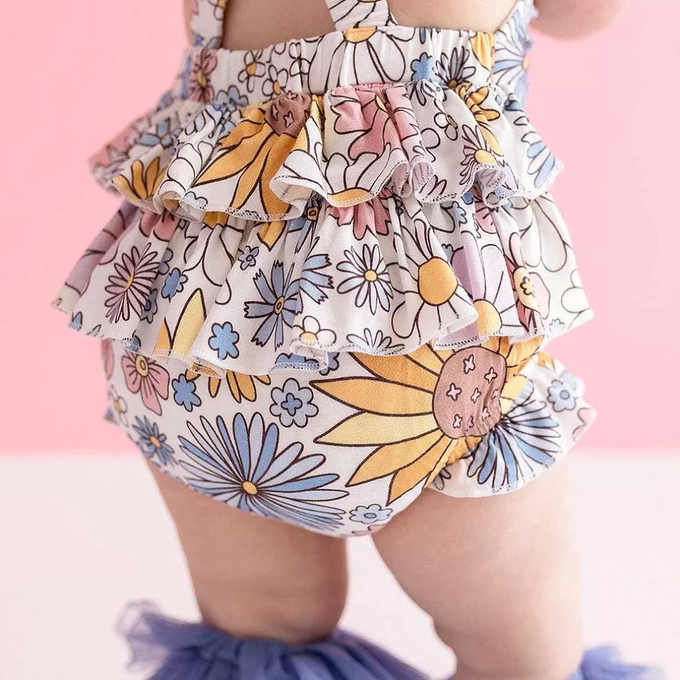Posh Peanut Ruffled Strap Bubble Romper Discount