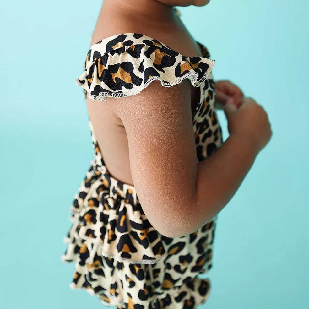 Posh Peanut Ruffled Strap Bubble Romper Flash Sale