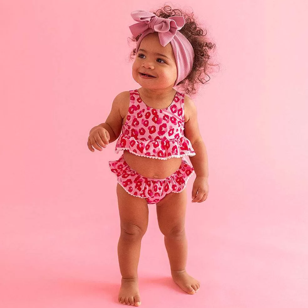 Posh Peanut Ruffled Tankini Two Piece Swimsuit Best Sale