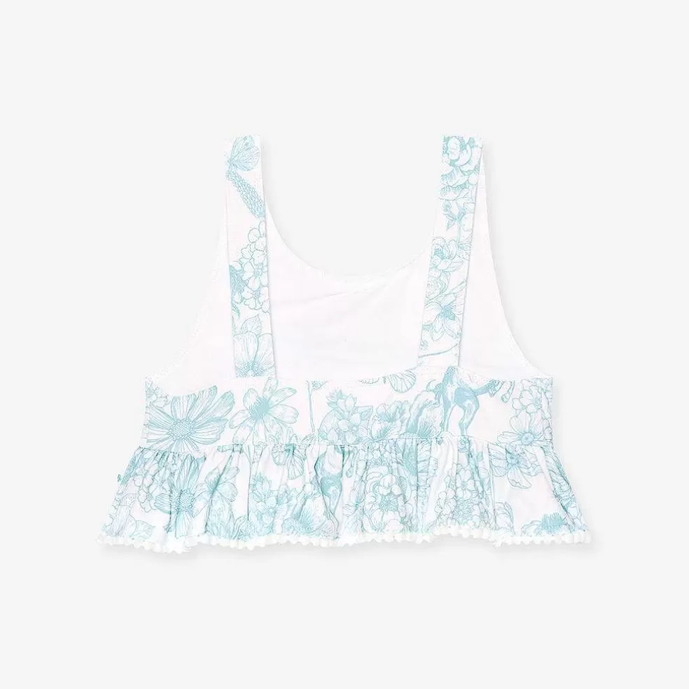 Posh Peanut Ruffled Tankini Two Piece Swimsuit Cheap