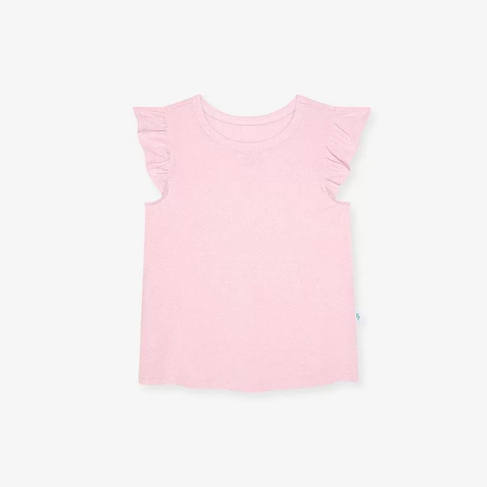 Posh Peanut Ruffled Tee Flash Sale