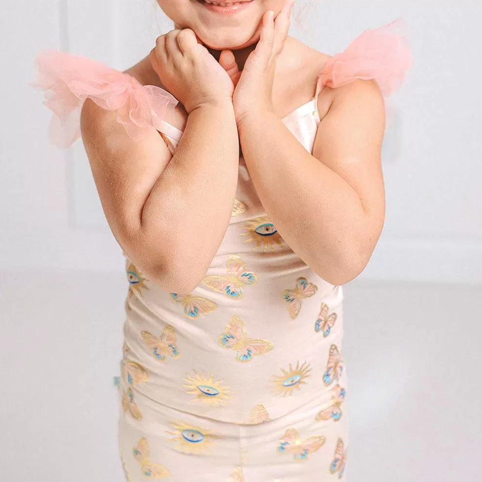 Posh Peanut Ruffled Tulle Cami Sale
