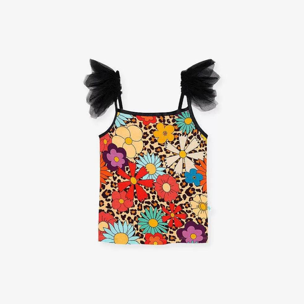 Posh Peanut Ruffled Tulle Cami Clearance