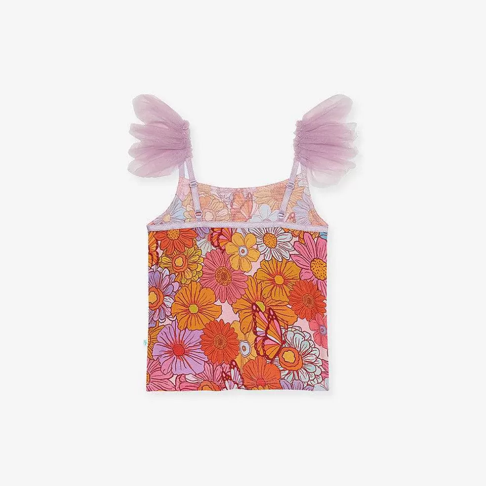 Posh Peanut Ruffled Tulle Cami Hot