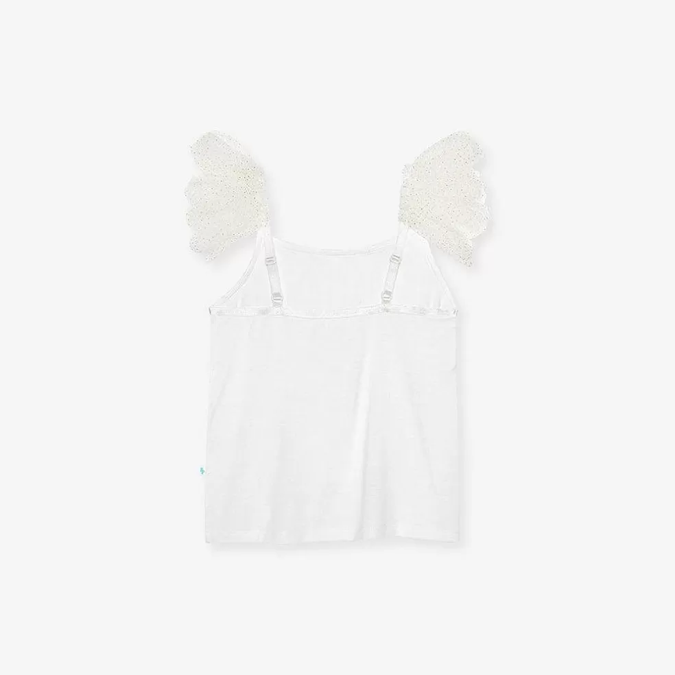 Posh Peanut Ruffled Tulle Cami Discount