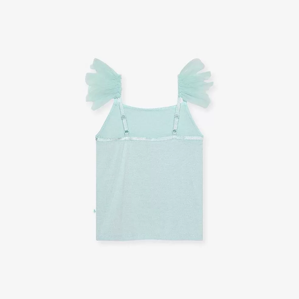 Posh Peanut Ruffled Tulle Cami Sale