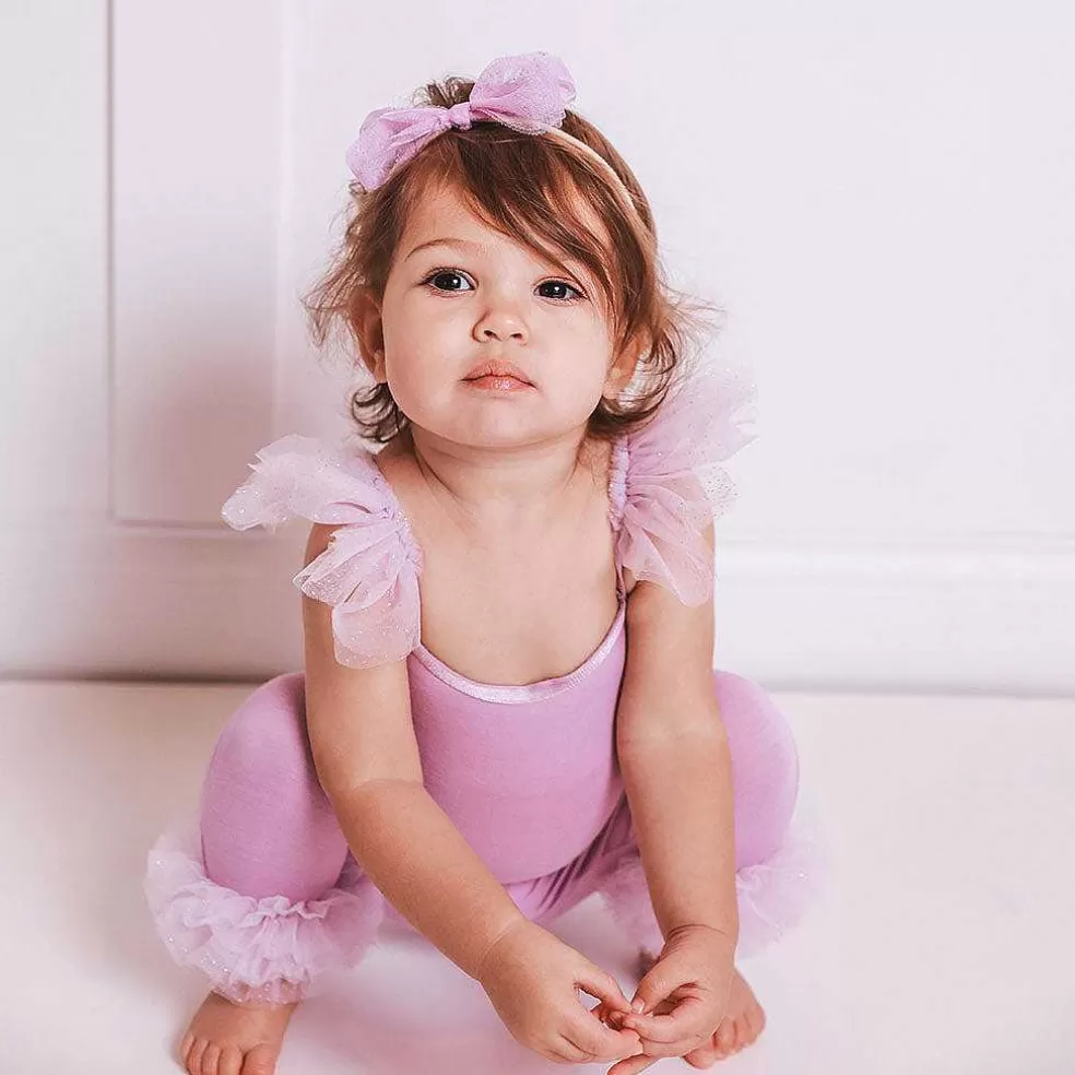 Posh Peanut Ruffled Tulle Sleeveless Bodysuit Fashion
