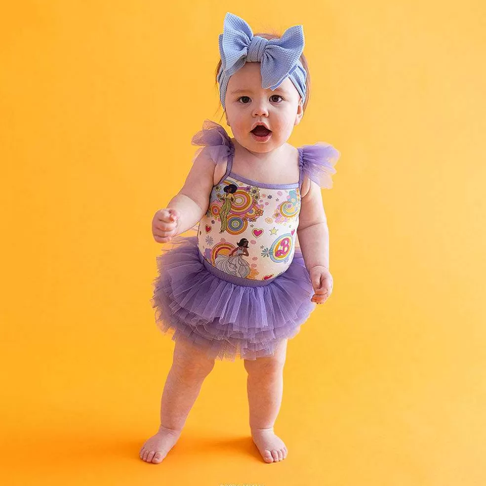 Posh Peanut Ruffled Tulle Sleeveless Bodysuit Outlet
