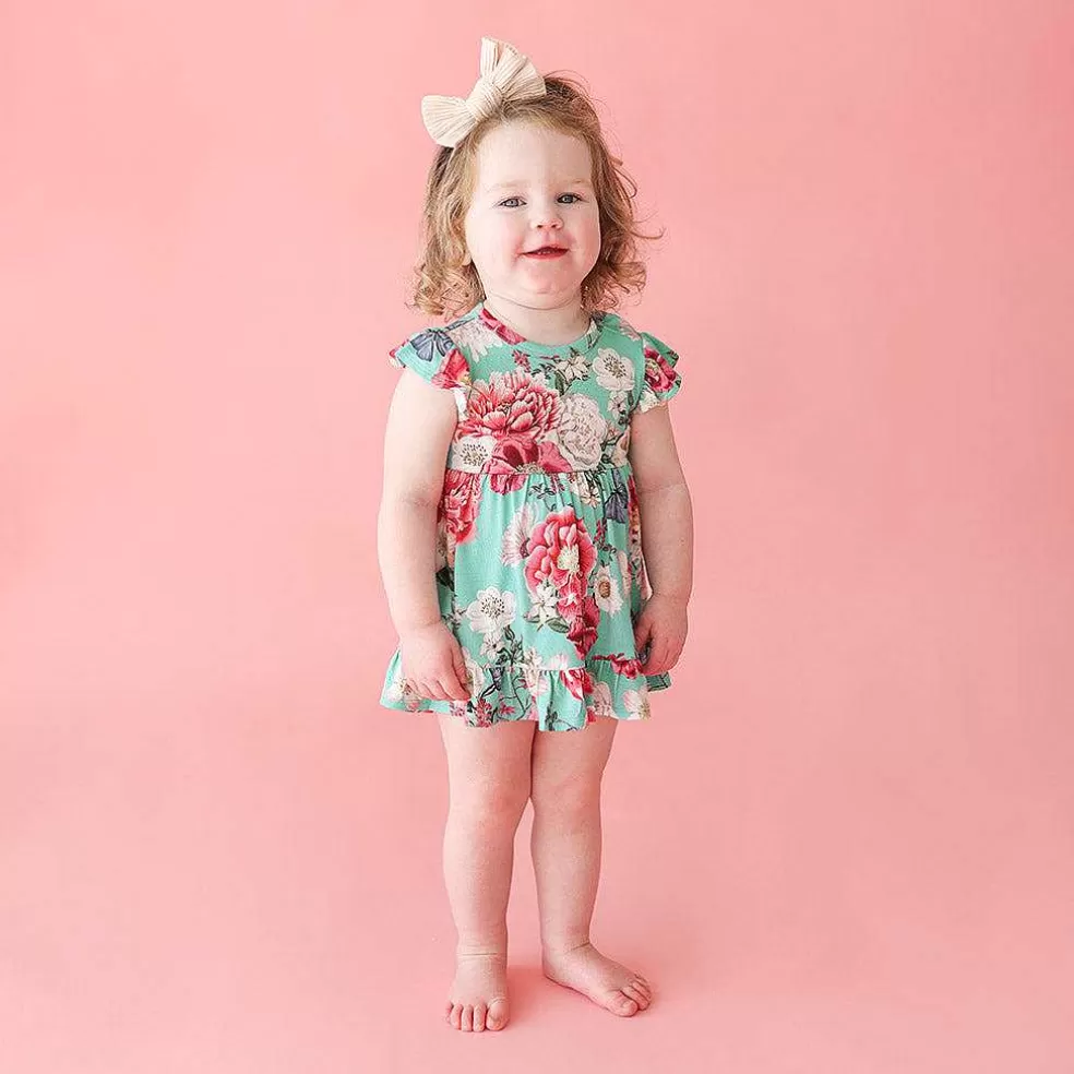 Posh Peanut Ruffled Twirl Bodysuit Dress Outlet