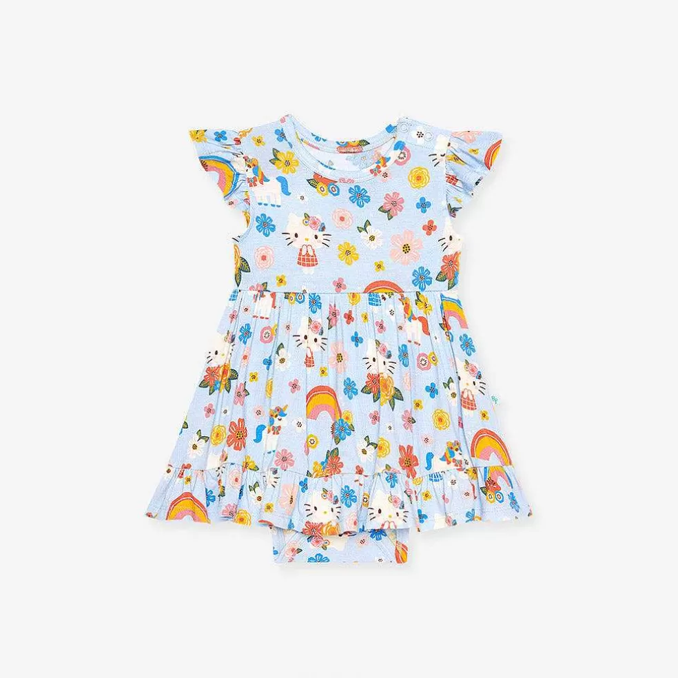 Posh Peanut Ruffled Twirl Bodysuit Dress Flash Sale