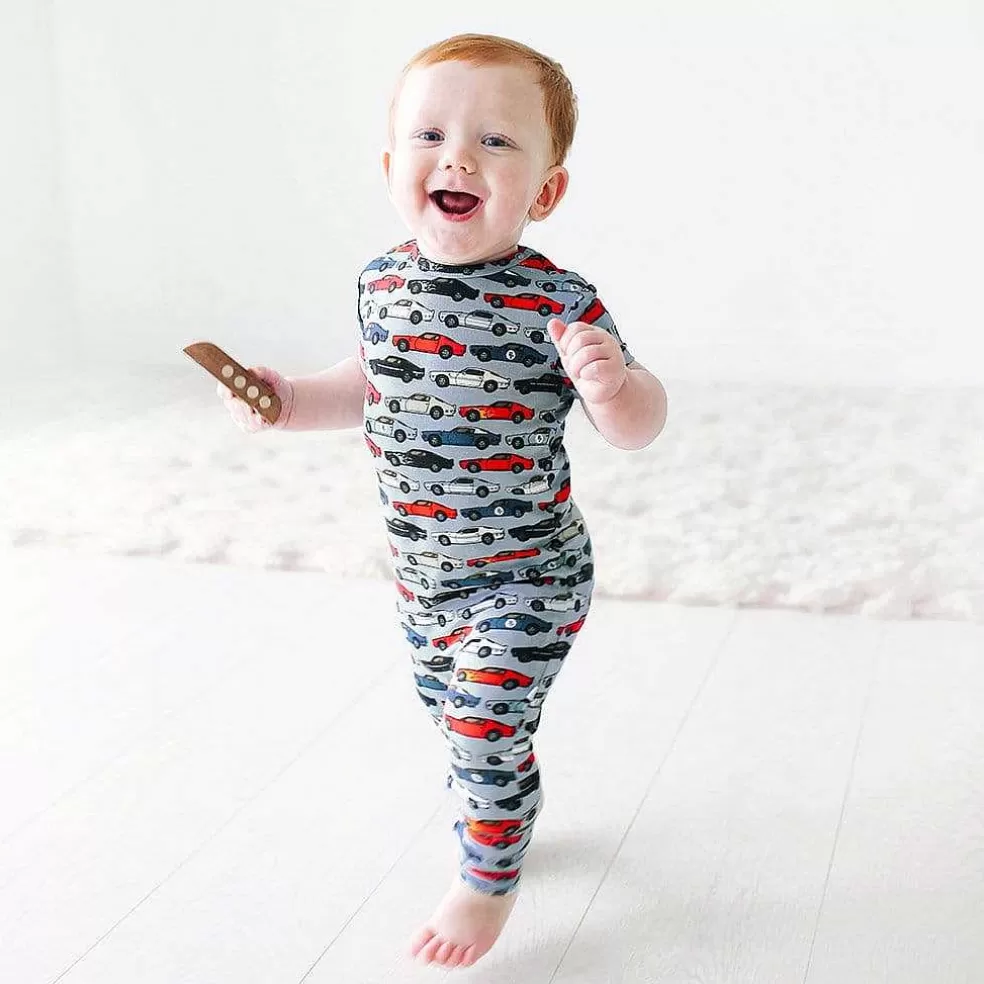 Posh Peanut Short Sleeve Romper Outlet