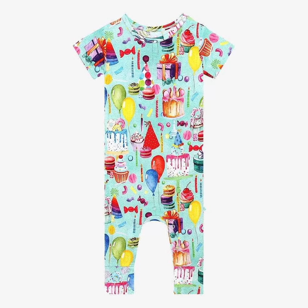 Posh Peanut Short Sleeve Romper Best Sale