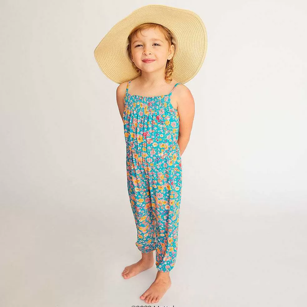Posh Peanut Sleeveless Smocked Jumpsuit Best