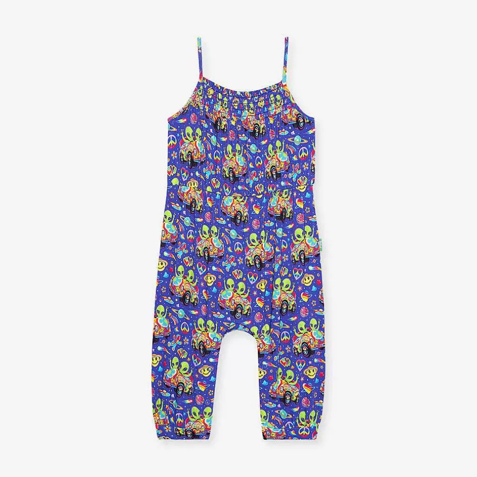 Posh Peanut Sleeveless Smocked Jumpsuit Store