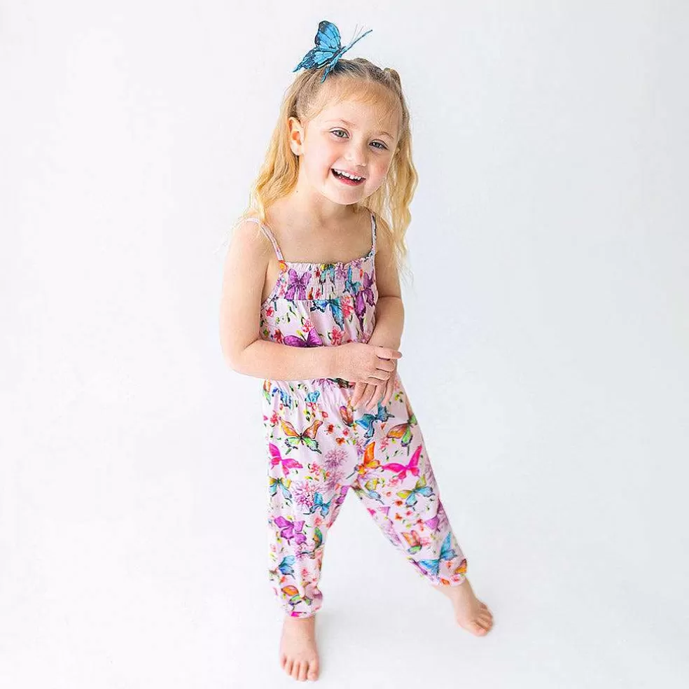 Posh Peanut Sleeveless Smocked Jumpsuit Outlet