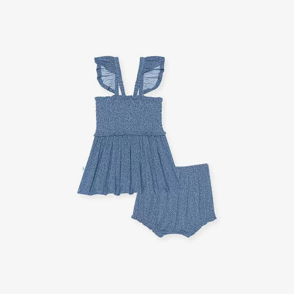 Posh Peanut Smocked Babydoll Bummie Set Best Sale