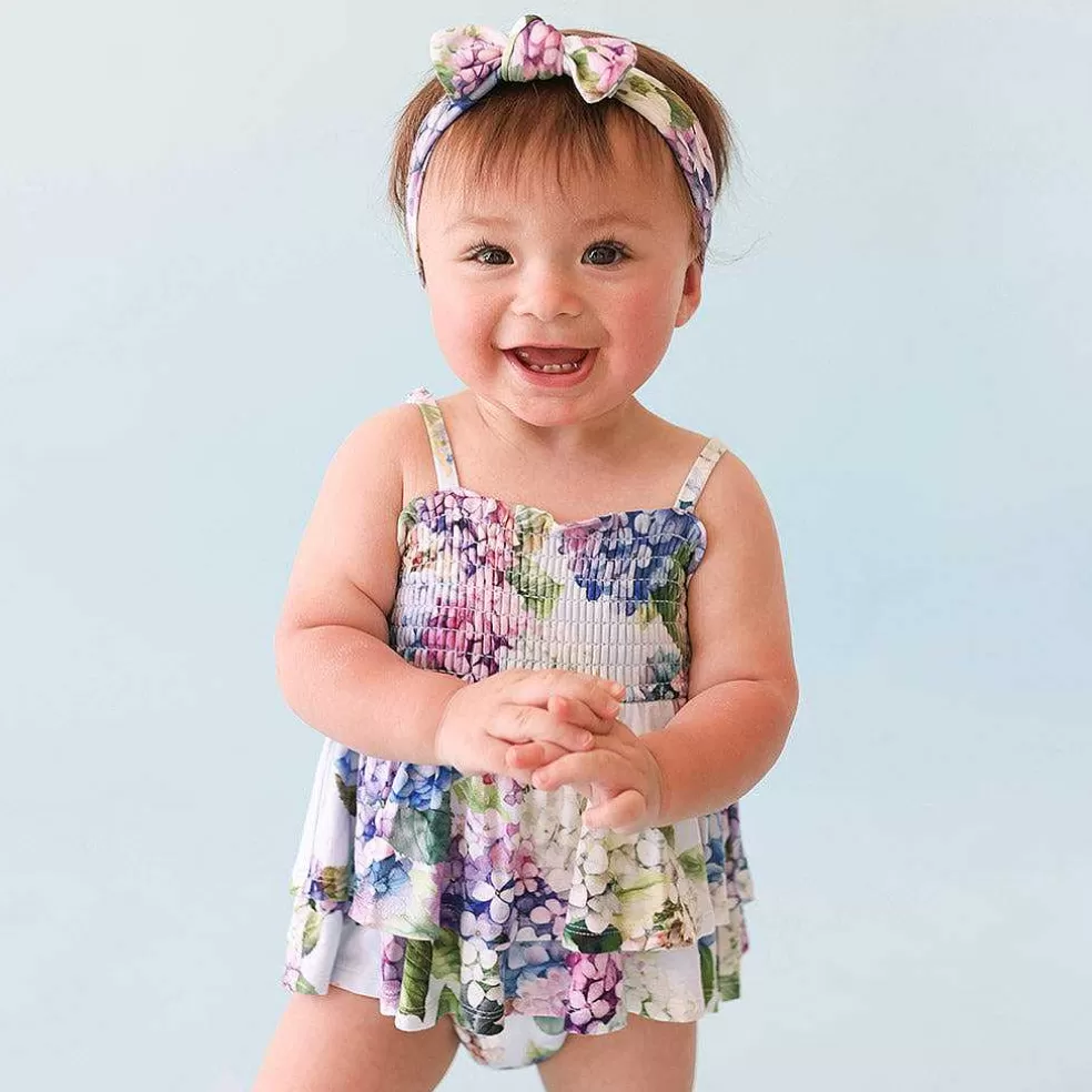 Posh Peanut Smocked Tiered Bodysuit Dress Best Sale