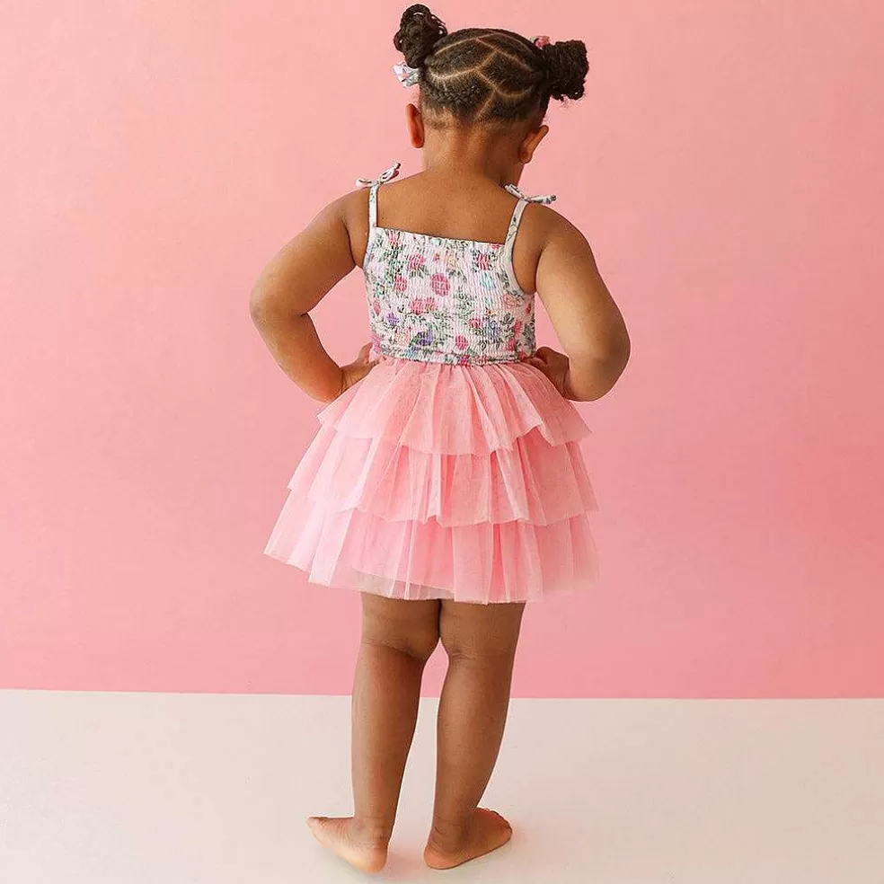 Posh Peanut Smocked Tulle Dress Clearance