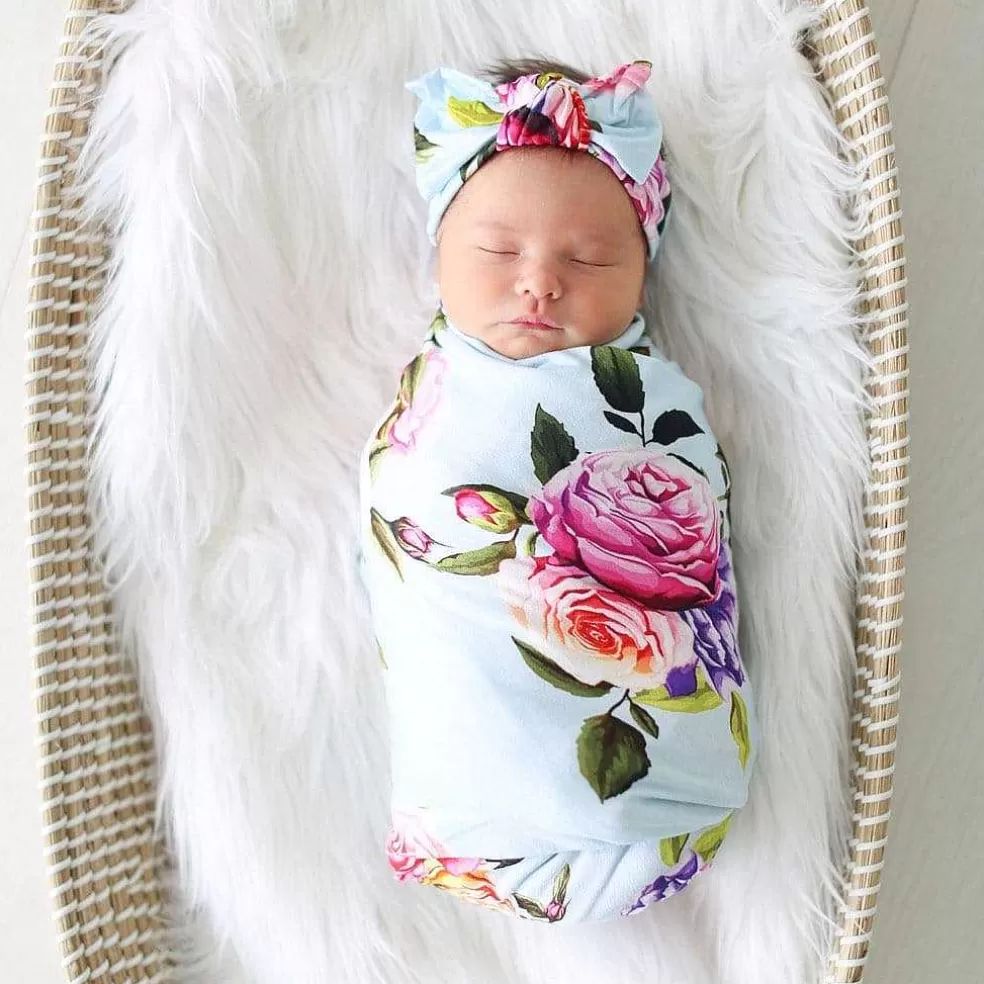 Posh Peanut Swaddle Headband Set New
