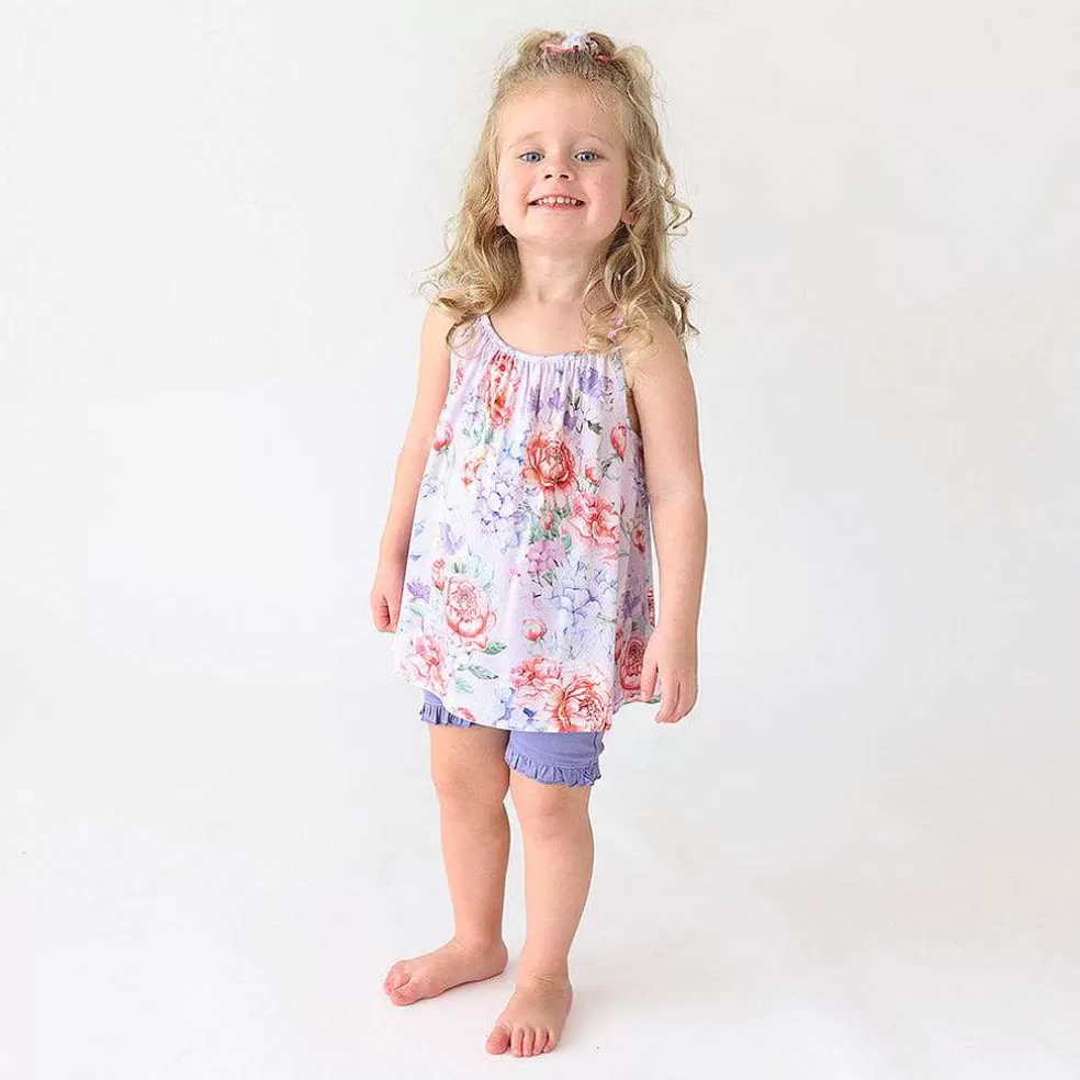 Posh Peanut Tank Ruffled Short Set Online