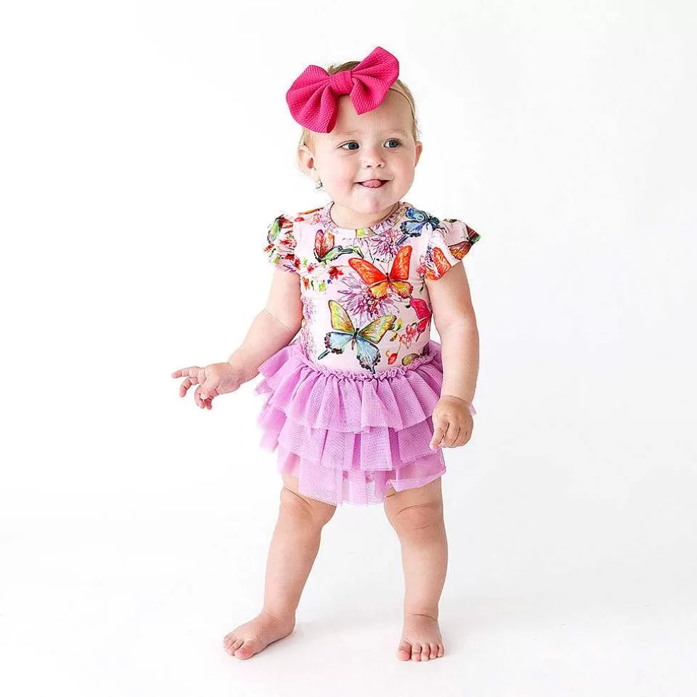 Posh Peanut Tulle Bodysuit Dress Cheap
