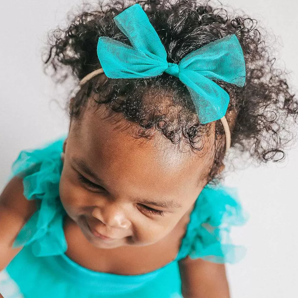 Posh Peanut Tulle Bow Nylon Headband Cheap