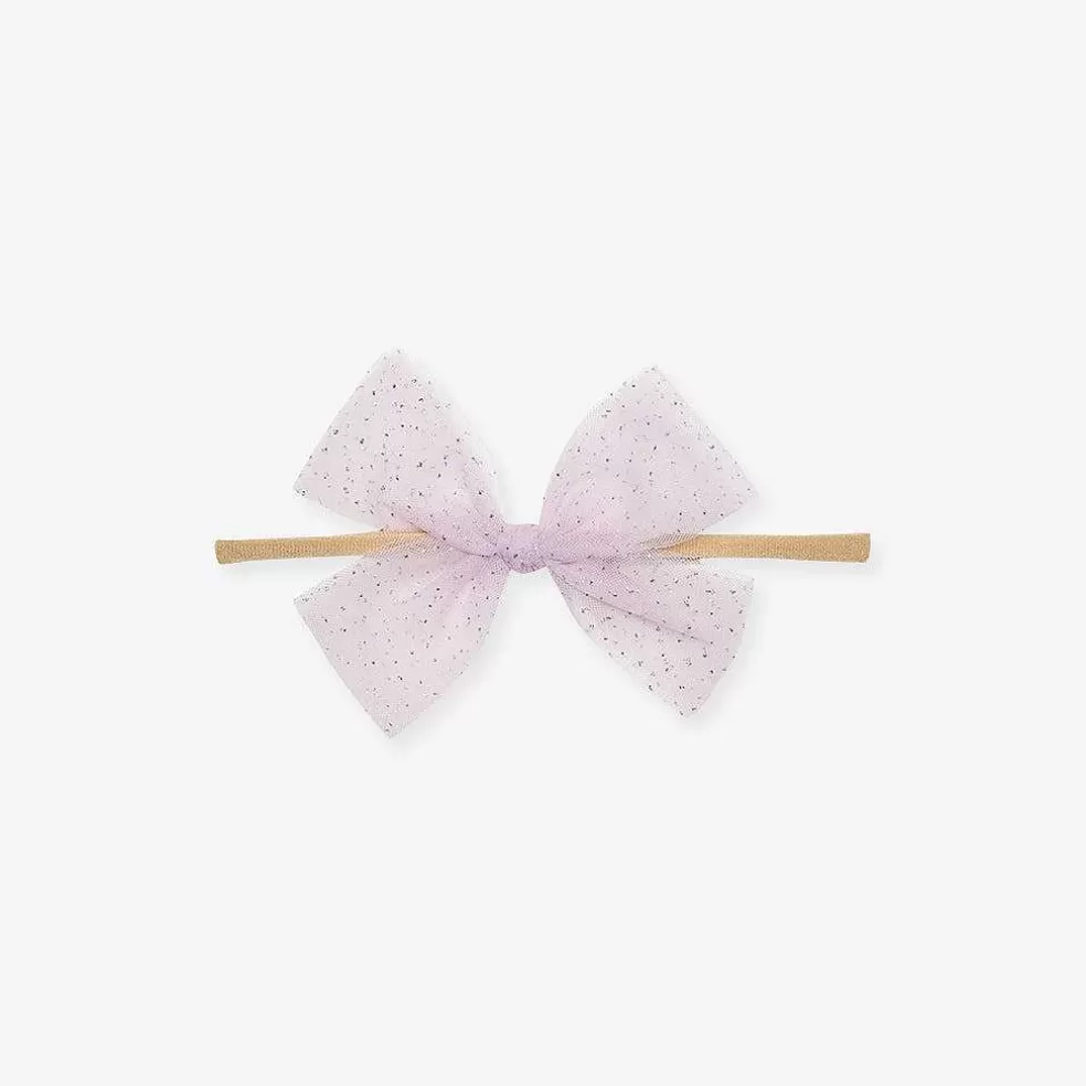 Posh Peanut Tulle Bow Nylon Headband Best Sale