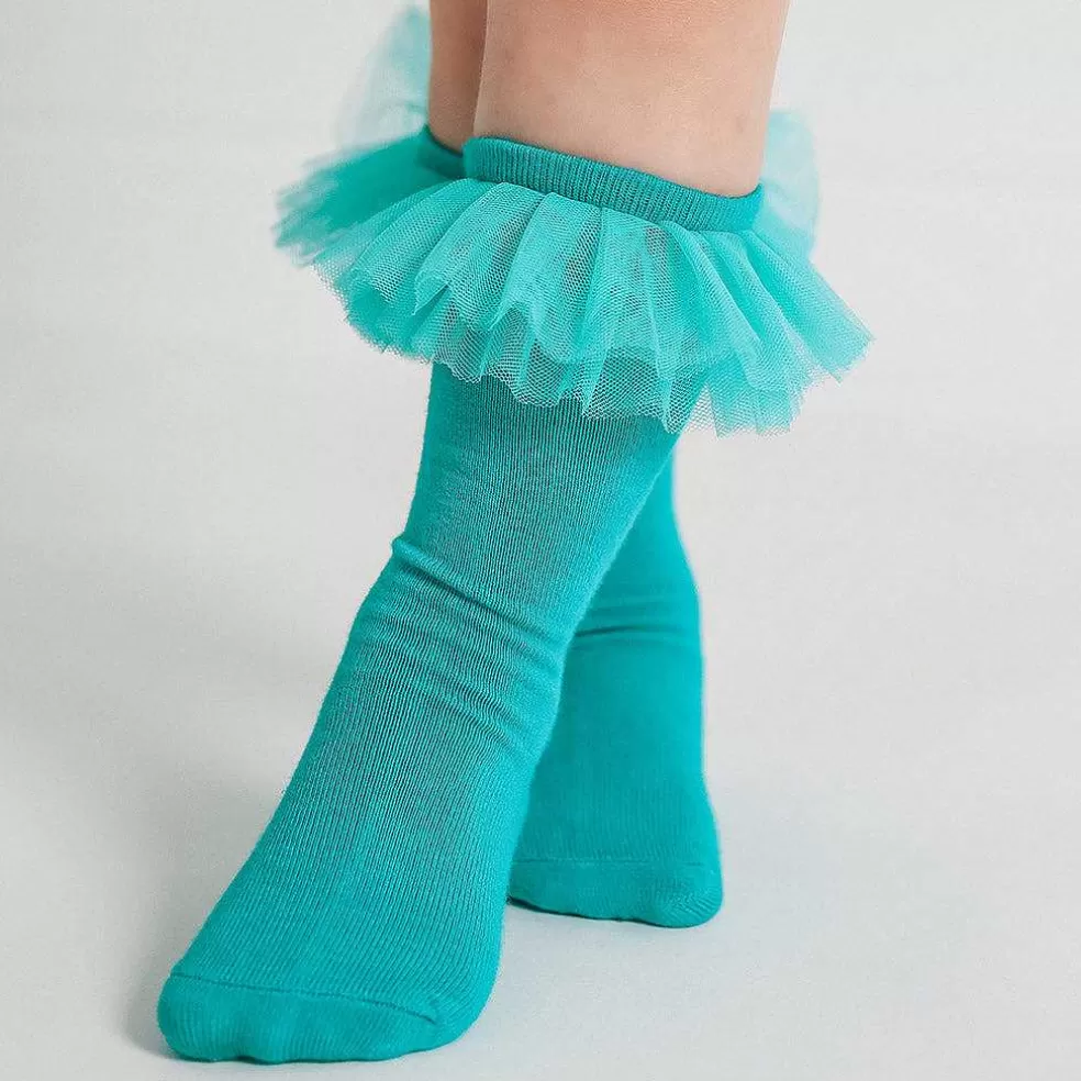 Posh Peanut Tulle Ruffle Knee High Socks Best