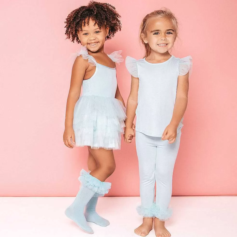 Posh Peanut Tulle Ruffle Knee High Socks Discount