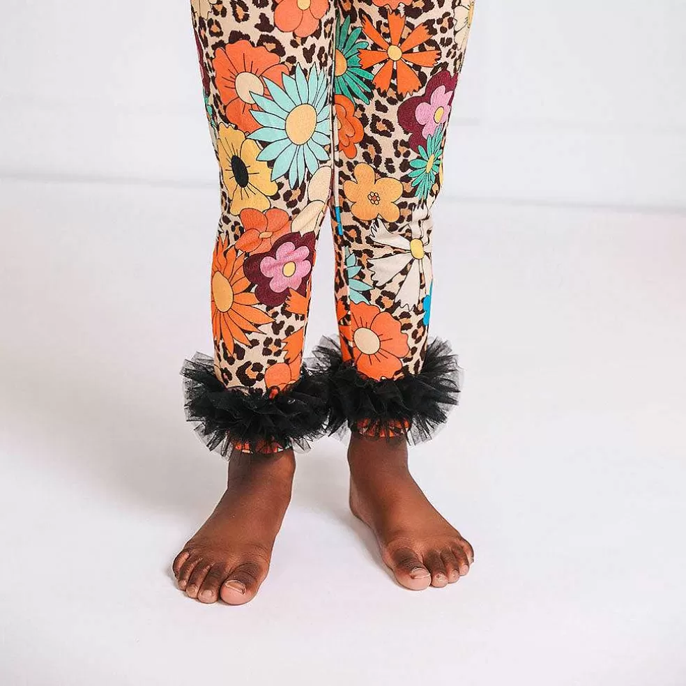 Posh Peanut Tulle Ruffled Leggings Fashion