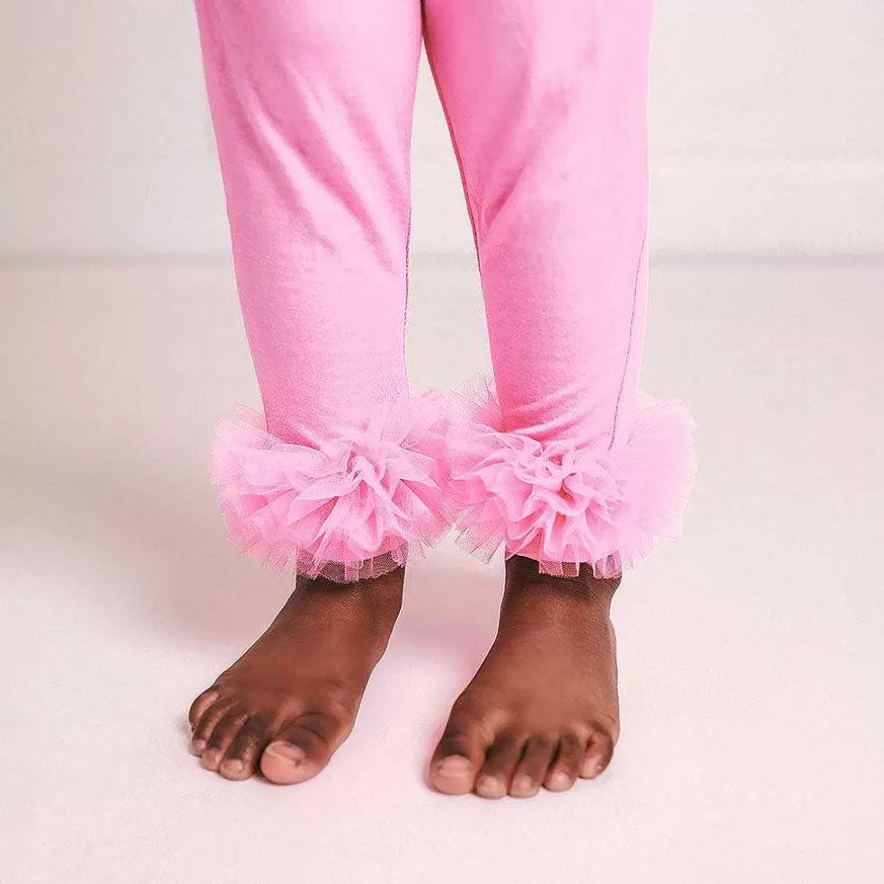 Posh Peanut Tulle Ruffled Leggings Cheap