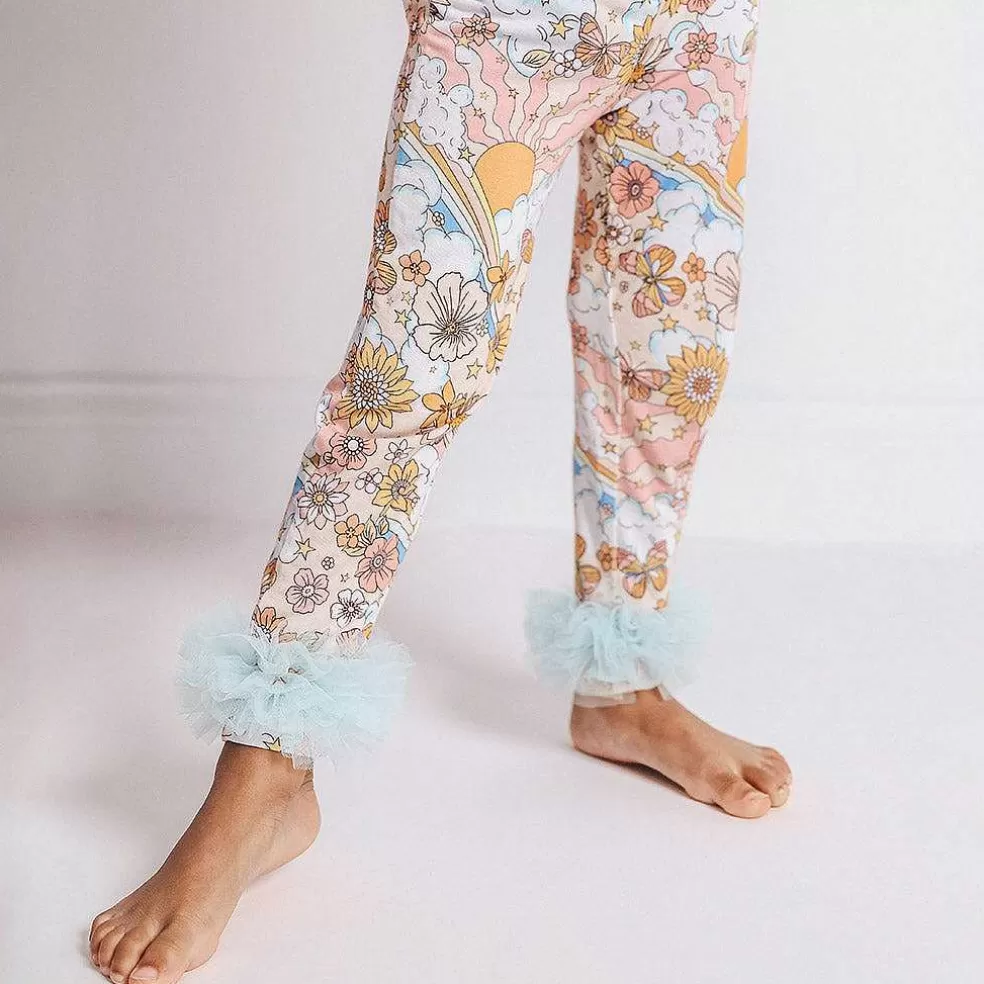 Posh Peanut Tulle Ruffled Leggings Online