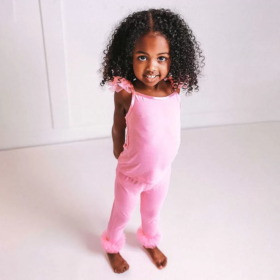 Posh Peanut Tulle Ruffled Leggings Cheap