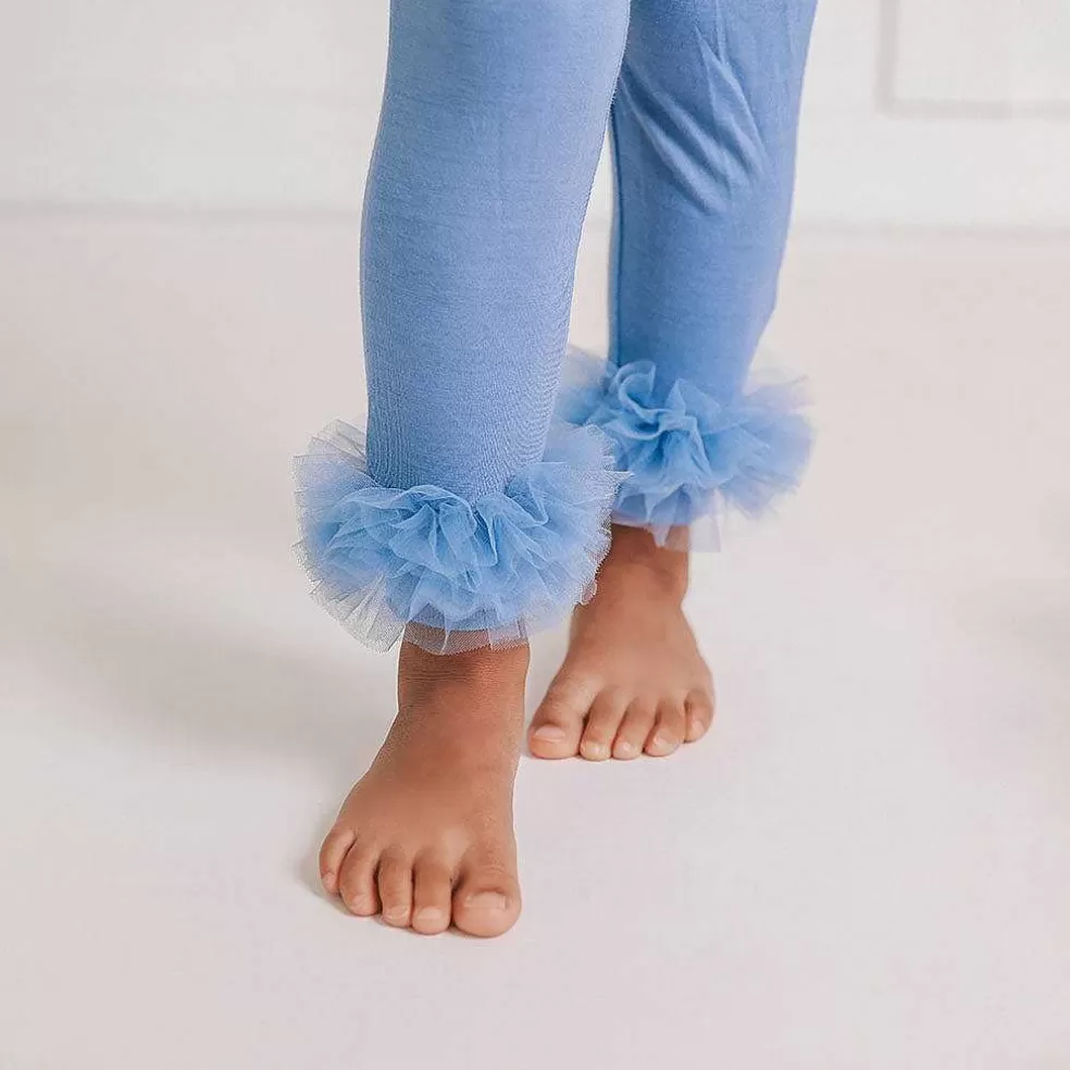 Posh Peanut Tulle Ruffled Leggings New